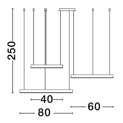 Lampadari Moderni-Selezionato da Mazzolaluce Lampadario 3 cerchi moderni oro led 181w 3000k per soggiorno