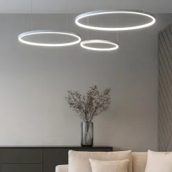 Lampadari Moderni-Gea Luce Lampadario 3 cerchi moderno led erika s-3d l