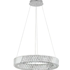 Lampadario Camera Da Letto-Selezionato da Mazzolaluce Lampadario cerchio anello di cristallo per camera da letto contemporanea