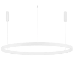 Lampadari Moderni-Selezionato da Mazzolaluce Lampadario cerchio bianco 150cm led 80w 3000k dimmerabile