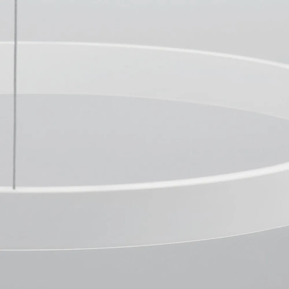 Lampadari Moderni-Selezionato da Mazzolaluce Lampadario cerchio bianco 60cm led biemissione 60w 3000k dimmerabile