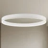 Lampadari Moderni-Selezionato da Mazzolaluce Lampadario cerchio 100cm bianco led 3000k dimmerabile