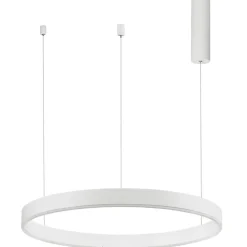 Lampadari Moderni-Selezionato da Mazzolaluce Lampadario cerchio 60cm bianco led 40w 2700k a 6000k dimmerabile