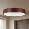 Lampadari Moderni-Selezionato da Mazzolaluce Lampadario cerchio 60cm moderno led 42w 3000k marrone