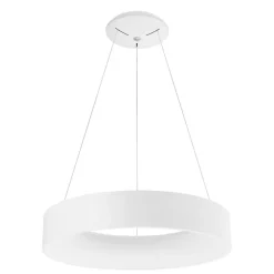Lampadari Moderni-Selezionato da Mazzolaluce Lampadario cerchio 60cm moderno bianco led 3000k