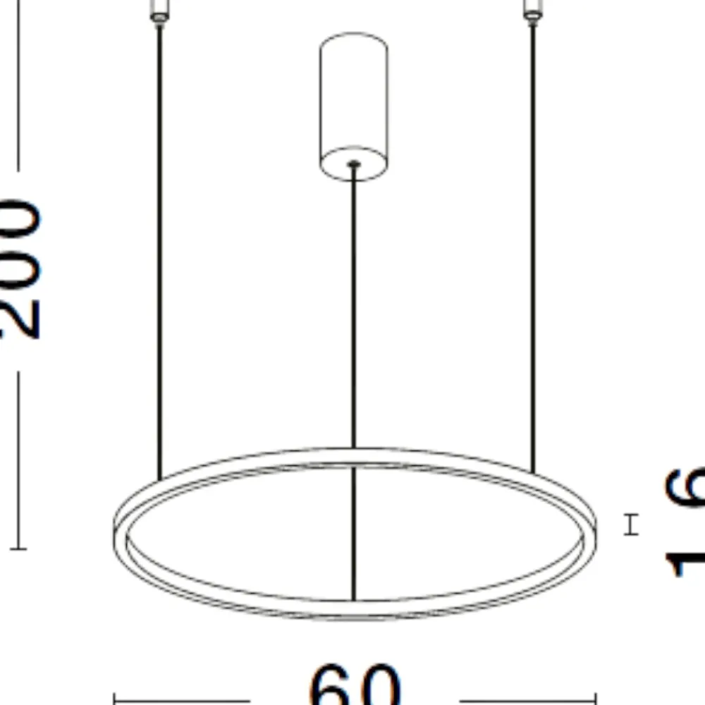 Lampadari Moderni-Selezionato da Mazzolaluce Lampadario cerchio 60cm sottile oro led 37w 3000k