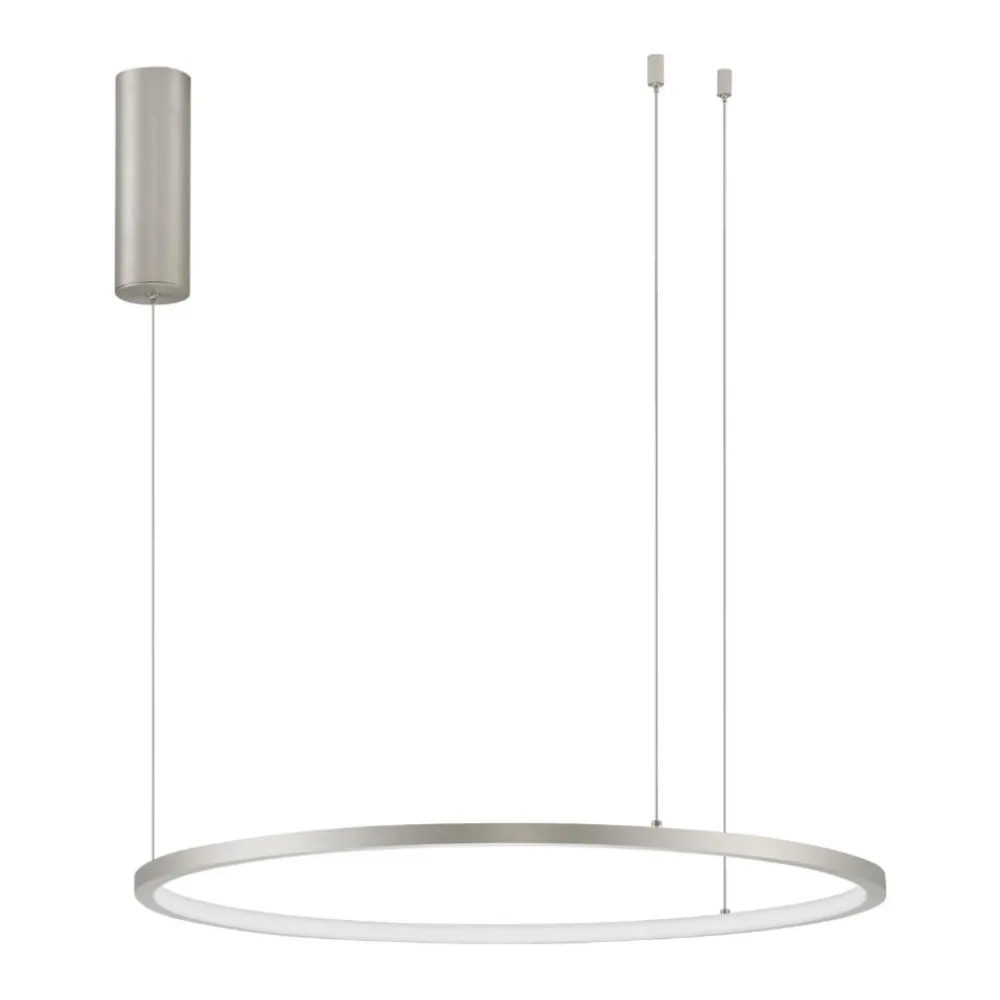 Lampadari Moderni-Selezionato da Mazzolaluce Lampadario cerchio led 60cm grigio champagne