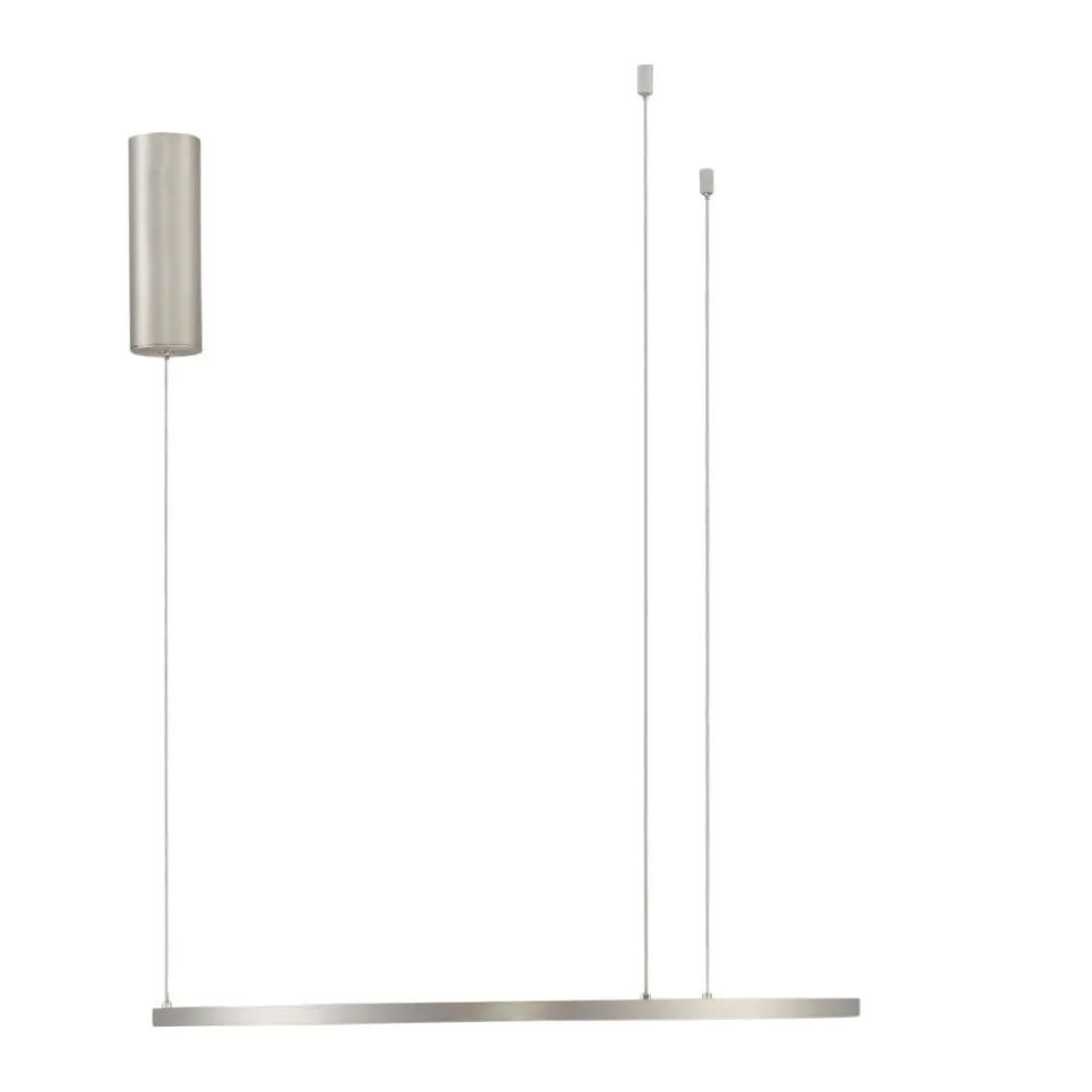 Lampadari Moderni-Selezionato da Mazzolaluce Lampadario cerchio led 60cm grigio champagne