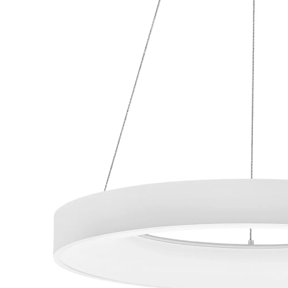 Lampadari Moderni-Selezionato da Mazzolaluce Lampadario cerchio led 3000k 4000k wireless bianco dimmerabile