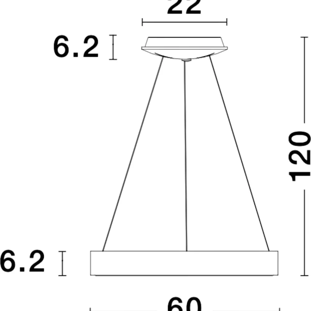 Lampadari Moderni-Selezionato da Mazzolaluce Lampadario cerchio led 3000k 4000k wireless bianco dimmerabile