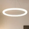 Lampadari Moderni-Linea Light Lampadario cerchio led 51w 3000k polo 96cm
