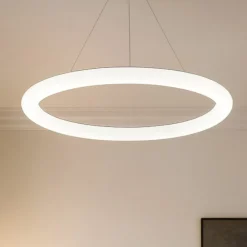 Lampadari Moderni-Linea Light Lampadario cerchio led 51w 3000k polo 96cm
