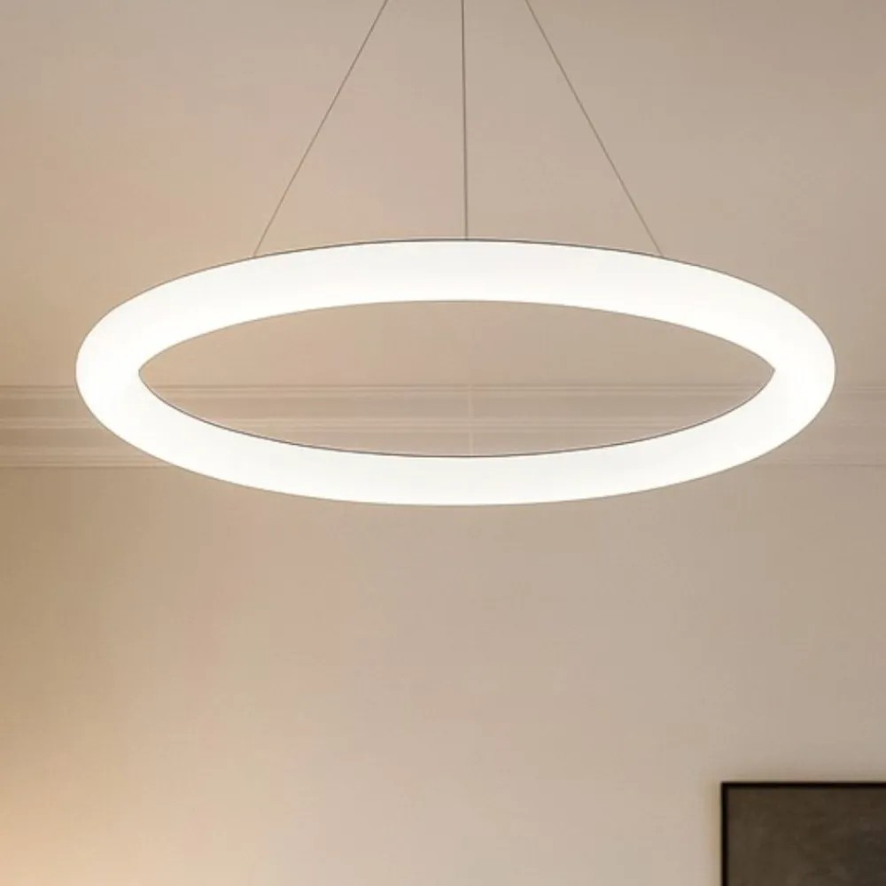 Lampadari Moderni-Linea Light Lampadario cerchio led 51w 3000k polo 96cm