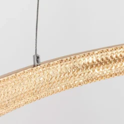 Lampadari Moderni-Selezionato da Mazzolaluce Lampadario cerchio oro moderno led 25w 3000k dimmerabile