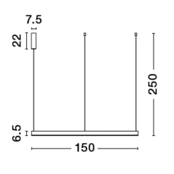 Lampadari Moderni-Selezionato da Mazzolaluce Lampadario cerchio xxl 150cm oro led 80w 3000k dimmerabile