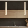 Lampadari Cucina-Top Light Lampadario cilindri colore sabbia con decentramento