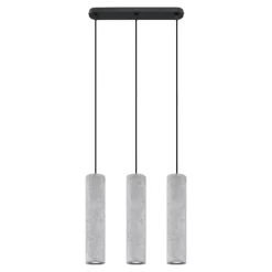 Lampadari Cucina-Selezionato da Mazzolaluce Lampadario cilindri di cemento per cucina
