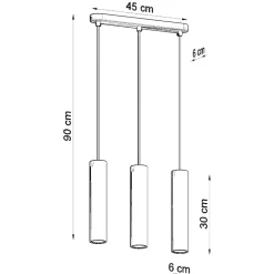 Lampadari Cucina-Selezionato da Mazzolaluce Lampadario cilindri di cemento per cucina