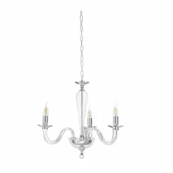 Lampadari Moderni-Ondaluce Lampadario classico tre luci lp ravel vetri trasparenti