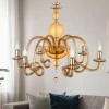 Lampadari Moderni-Ondaluce Lampadario classico vetro ambrato lp vivaldi 6 luci