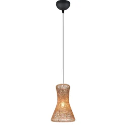 Lampadari Cucina-Selezionato da Mazzolaluce Lampadario clessidra per cucina 20 cm marrone naturale