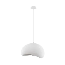 Lampadari Cucina-Selezionato da Mazzolaluce Lampadario 50cm per cucina bianco design japandi stile wabi sabi