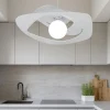 Lampadari Cucina-Top Light Lampadario 50cm per cucina moderna grigio warped