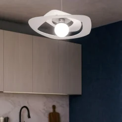 Lampadari Cucina-Top Light Lampadario 50cm per cucina moderna bianco warped