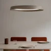 Lampadari Moderni-Selezionato da Mazzolaluce Lampadario 45cm rotondo champagne led 38w 2700k 3000k dimmerabile