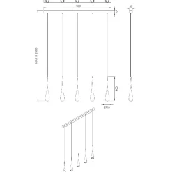 Lampadari Cucina-Fabas Luce Lampadario coco bianco per tavolo da pranzo led 35w 3000k