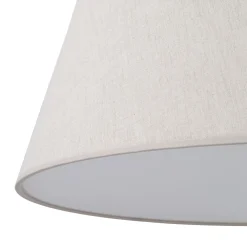 Lampadari Moderni-Selezionato da Mazzolaluce Lampadario cono a sospensione in tessuto beige