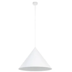 Lampadari Cucina-Selezionato da Mazzolaluce Lampadario cono bianco 50 cm per sala da pranzo