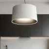 Lampadari Cucina-Selezionato da Mazzolaluce Lampadario cono bianco nero led 24w 3000k per cucina moderna
