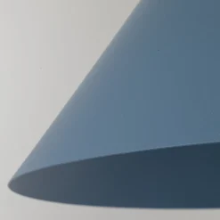 Lampade A Sospensione-Selezionato da Mazzolaluce Lampadario cono 33 cm blu a sospensione di metallo per cucina
