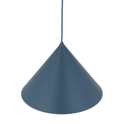 Lampade A Sospensione-Selezionato da Mazzolaluce Lampadario cono 33 cm blu a sospensione di metallo per cucina