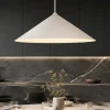 Lampadari Cucina-Selezionato da Mazzolaluce Lampadario cono 40 cm sospensione champagne per tavolo cucina moderna