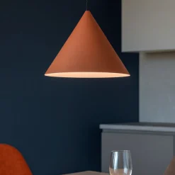 Lampadari Cucina-Perenz Illuminazione Lampadario cono 30cm terracotta per cucina perenz iconic