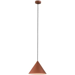 Lampadari Cucina-Perenz Illuminazione Lampadario cono 30cm terracotta per cucina perenz iconic