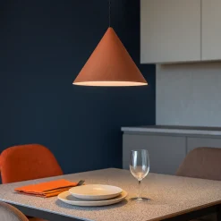 Lampadari Cucina-Perenz Illuminazione Lampadario cono 30cm terracotta per cucina perenz iconic