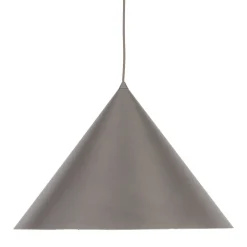 Lampadari Cucina-Selezionato da Mazzolaluce Lampadario cono marrone 50 cm sospensione in metallo per cucina