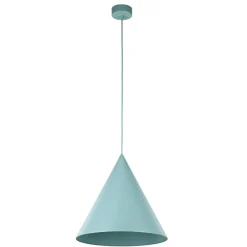 Lampadari Cucina-Selezionato da Mazzolaluce Lampadario cono metallo colore menta cm32 per cucina