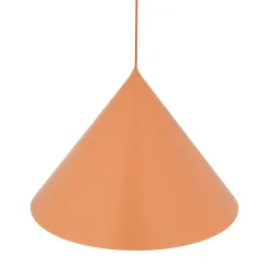 Lampadari Cucina-Selezionato da Mazzolaluce Lampadario cono per cucina 50 cm arancione in metallo