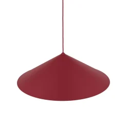 Lampadari Cucina-Selezionato da Mazzolaluce Lampadario cono rosso a sospensione 50 cm per tavolo da cucina moderna