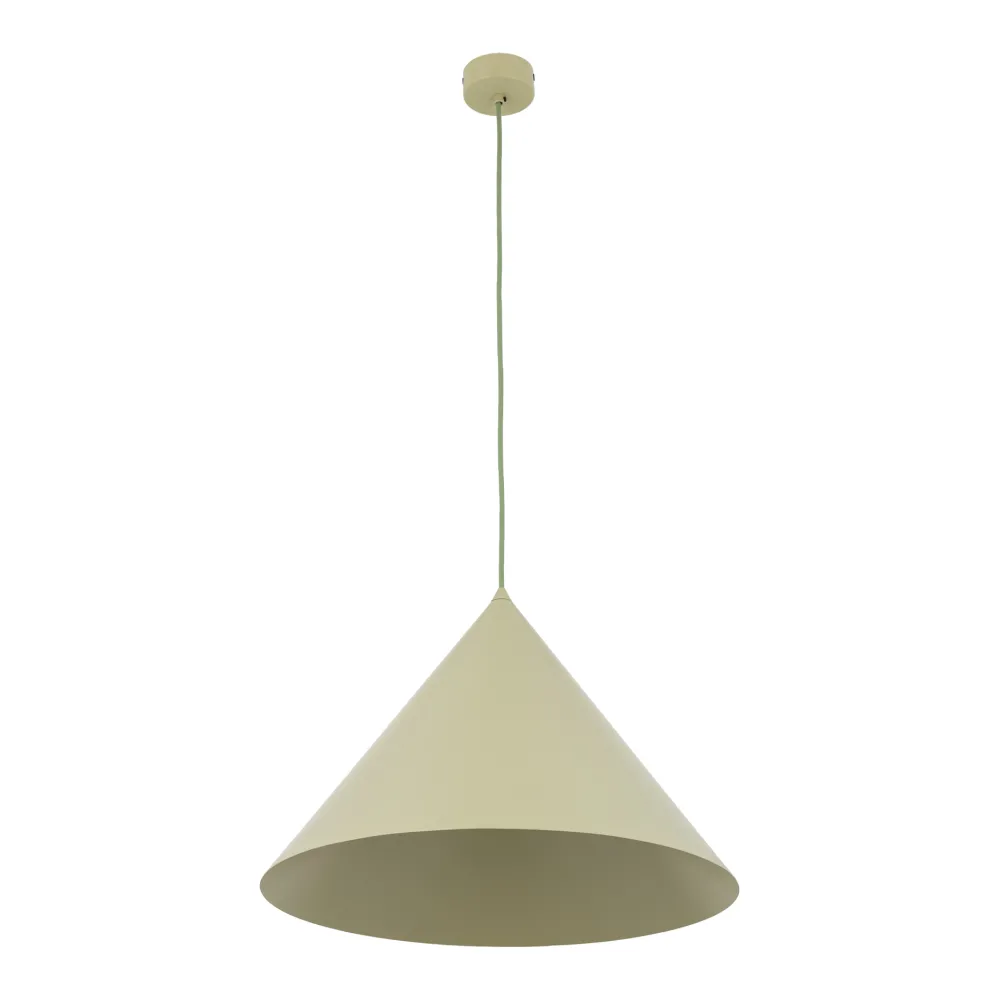 Lampadari Cucina-Selezionato da Mazzolaluce Lampadario cono verde 50 cm a sospensione di metallo per cucina moderna