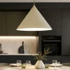 Lampade A Sospensione-Selezionato da Mazzolaluce Lampadario cono verde 33 cm di metallo per cucina