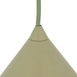 Lampade A Sospensione-Selezionato da Mazzolaluce Lampadario cono verde 33 cm di metallo per cucina