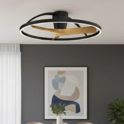Ventilatori Da Soffitto-Selezionato da Mazzolaluce Lampadario con pale moderna led cct con telecomando 13mq dimmerabile