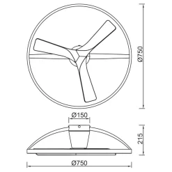 Ventilatori Da Soffitto-Selezionato da Mazzolaluce Lampadario con pale moderna led cct con telecomando 13mq dimmerabile