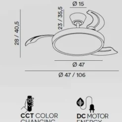 Ventilatori Da Soffitto-Selezionato da Mazzolaluce Lampadario con pale moderno ventilatore da soffitto con luce 20mq con telecomando