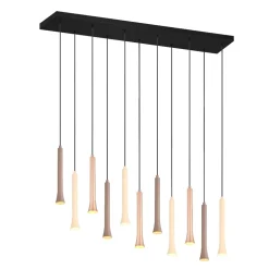 Lampadari Cucina-Selezionato da Mazzolaluce Lampadario con pendenti beige caffe moderno per tavolo da cucina